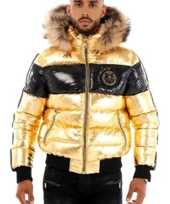 Avenue George (gold/black GV Puffer Jacket)