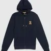 Psycho Bunny (navy Men's Krome Zip Hoodie)
