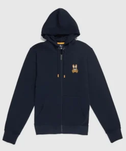 Psycho Bunny (navy Men's Krome Zip Hoodie)