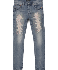 Purple Brand (vintage LT Indigo Multicolor Thread Repair Jean)