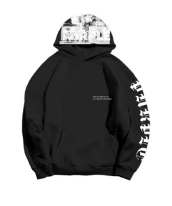 Purple Brand (black French Terry Po Gothic Wordmark Beauty Hoodie)