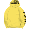 Purple Brand (yellow French Terry Gothic Wordmark Hoodie)