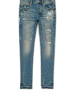 Purple Brand (indigo Dirty Vintage White Paint Jean)