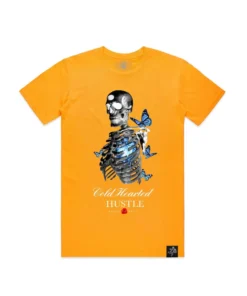Hasta Muerte (gold “skeleton Cold Hearted T-shirt)