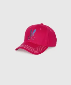 Psycho Bunny (mens Bright Fuschia Hindes Baseball Cap)