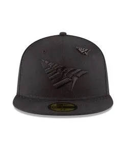 Planes (jet Black Crown Fitted Hat)