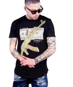 Avenue George (black Crewneck T-shirts)