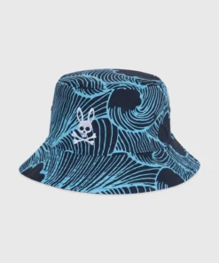 Psycho Bunny (mens Clear Sky Thames Bucket Hat )