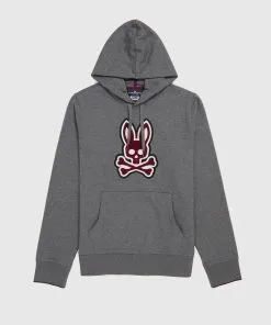 Psycho Bunny (heather Storm Mens Patchin Hoodie)
