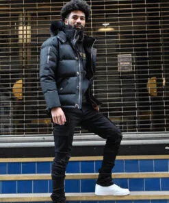 Si Tu Veux Denim (black Karl Skinny Stacked Jean)