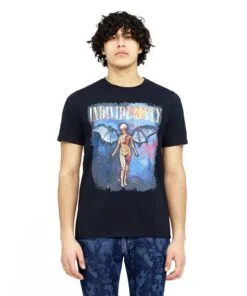 Cult Of Individuality (navy “angel Crewneck T-shirt)