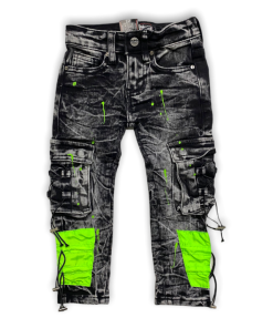 Denimicity (kids Grey /lime Cargo Jean)