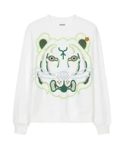 Kenzo (white K-tiger Oversized Sweatshirt)