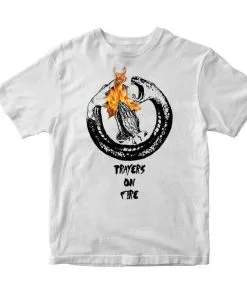 Artmeetschaos (white “worship Crewneck T-shirt )