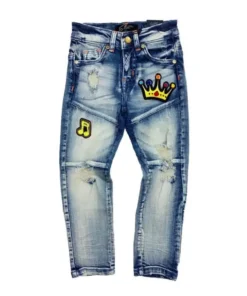 Elite Denim (kids Blue/multi “crown Jean)