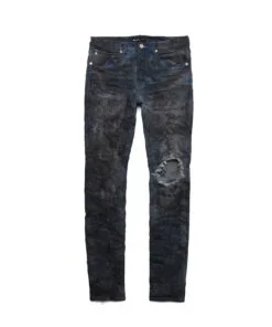 Purple Brand (waxed Mechanic Indigo Blowout Jean)