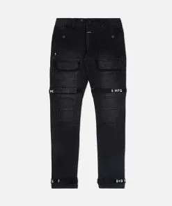 Eight & Nine (black /black Trapped Slim Utility Wash Jean)
