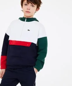 Lacoste (kids Colorblock Cotton Fleece Hoodie)
