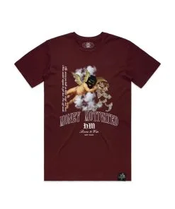 Hasta Muerte (burgundy “born To Win T-shirt)