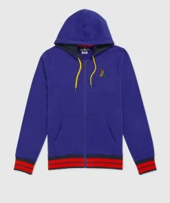 Psycho Bunny (men’s Bold Blue Warwick Color Block Logo Hoodie)