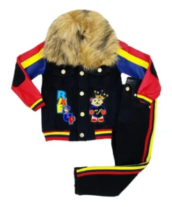 Elite Denim (kids Red/yellow/Blue Furry Denim Set)