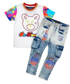 Elite Denim (red/orange “be Humble Set)