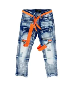 Elite Denim (kids Blue/Orange Jean)