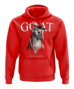Streetz Is Watchin (red “goat Hoodie)