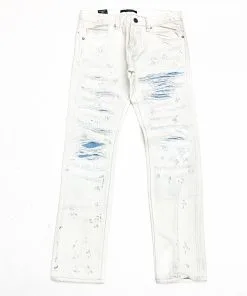 Cult Of Individuality (white/sky Blue Cut Jean)