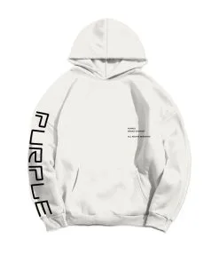 Purple Brand (coconut French Terry Pull Over Hoodie Wordmark)
