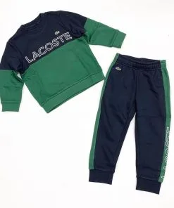 Lacoste (kids Navy/green Jogging Set)