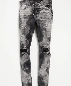 Artmeetschaos (charcoal Bleach Cut Jean)