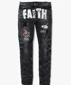 ARTMEETSCHAOZ (grey/black Wash Jeans)