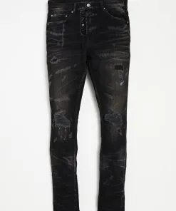 Artmeetschaos (charcoal “ Black Cut Jean)