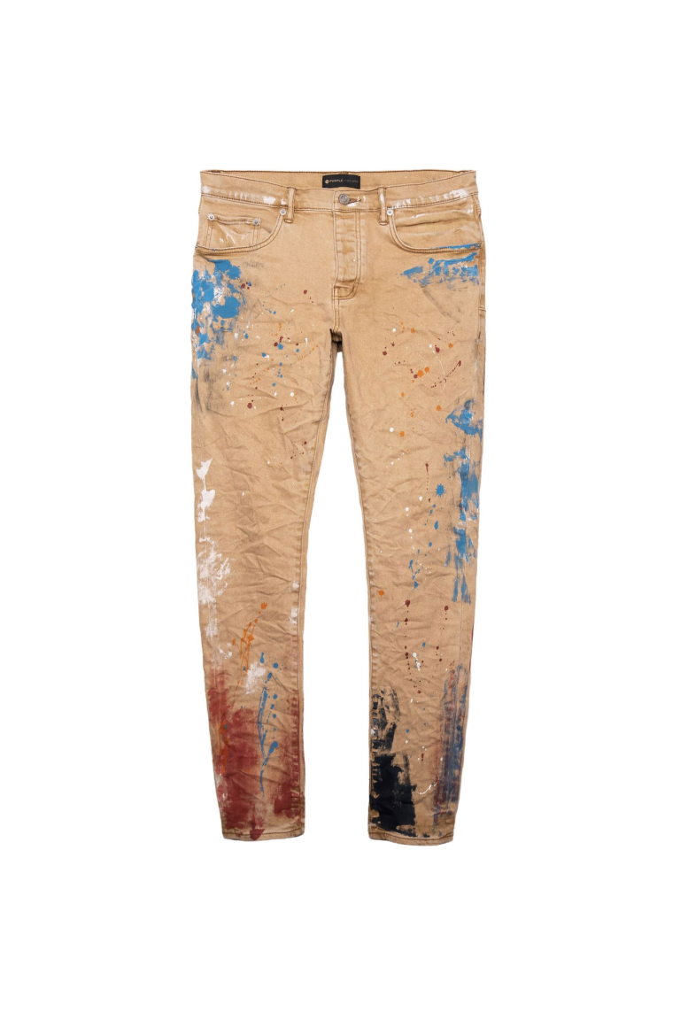 Purple Brand (sandstone Paint Splatter Jean)