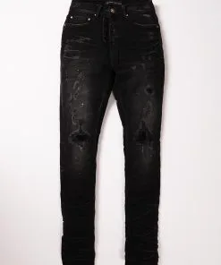 Artmeetschaoz (black/Grey Cut Wash Jean)