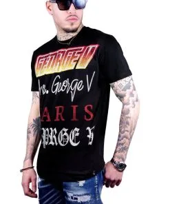 Avenue George (Black Crewneck T-shirts)