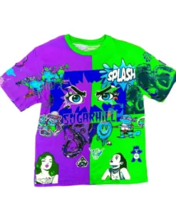 Sugar Hill (purple/Green Crewneck T-shirts)