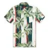 Reason (green “palm Tree Stripe Button Up)