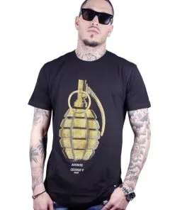 Avenue George (black/gold Crewneck T-shirts)