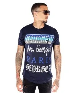 AVENUE GEORGE (Navy/ Blue CREWNECK T-SHIRTS)