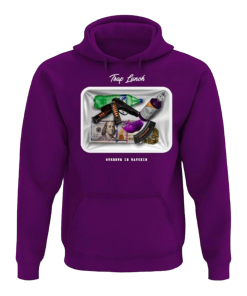 Streetz Iz Watchin (purple “trap Lunch Hoodie)