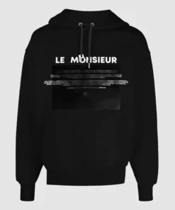 Le Monsieur (Black Letter Hoodie)
